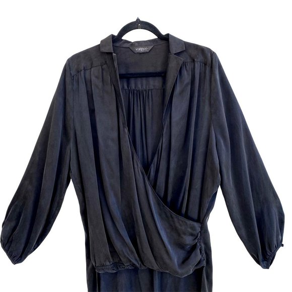 Collection Black Silk High Low  Top L - Picture 2 of 8